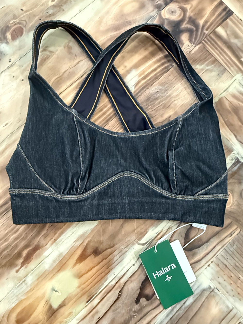 Halara Flex™ Cool Touch Washed Denim Tennis Tank Top